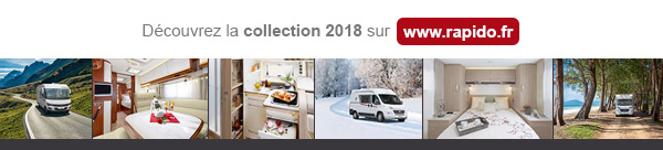 Consulter l'ensemble de la collection 2018 Rapido : www.rapido.fr