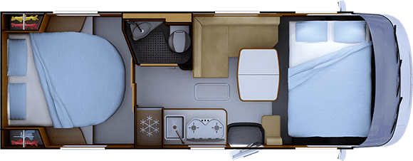 Implantation nuit RAPIDO 850F