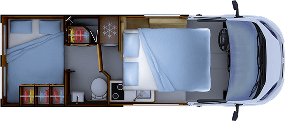 Implantation nuit RAPIDO V65 XL