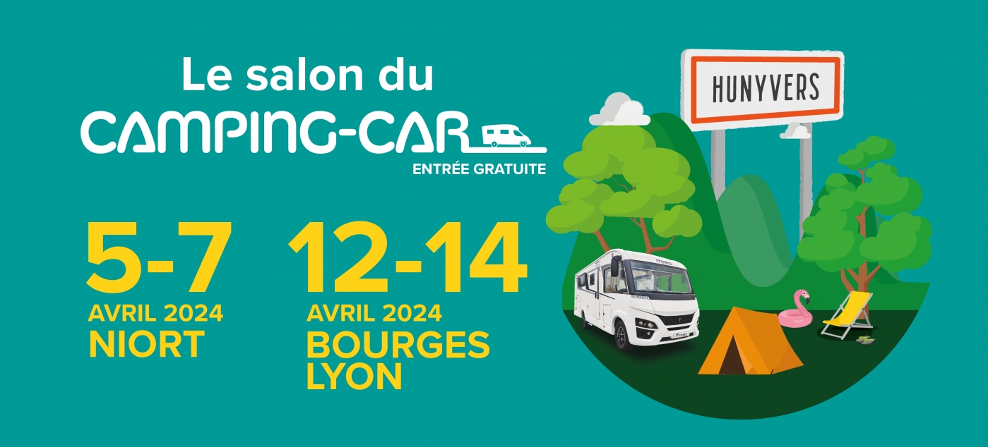 Salon du camping-car et de la caravane : Niort, Bourges et Lyon