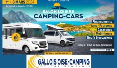 Salon Loisirs Camping-cars Beauvais-Elispace du 1er au 3 mars 2024